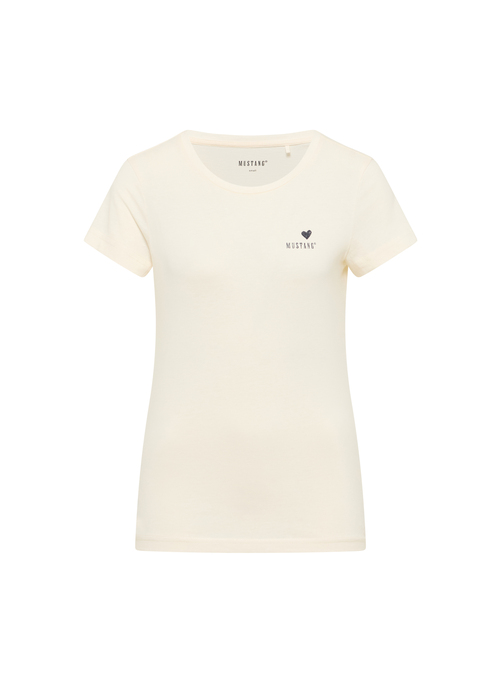 Damski T Shirt Mustang Loa Whisper White - 1016509-2013