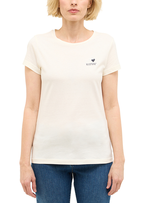 Damski T Shirt Mustang Loa Whisper White - 1016509-2013