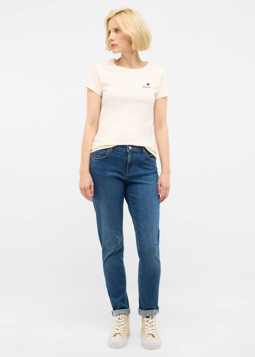 Damski T Shirt Mustang Loa Whisper White - 1016509-2013