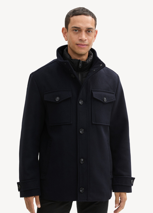Tom Tailor 2-in-1 Jacket In Wool - Sky Captain Blue 1042209-10668