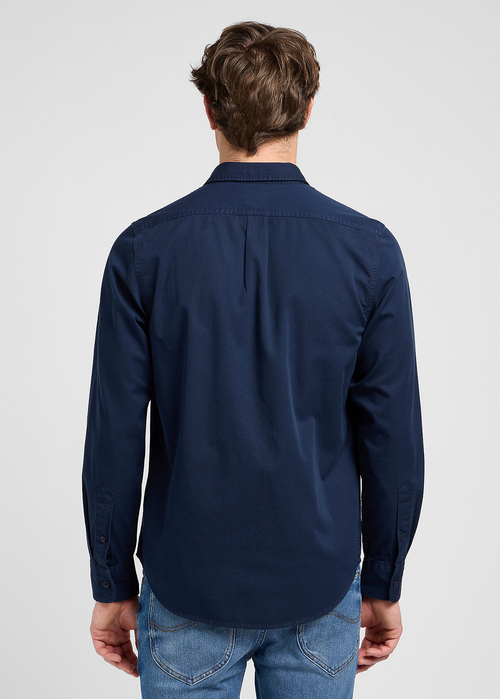 Mska Koszula Materiaowe Lee Patch Shirt Navy - 112370547