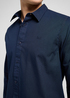 Mska Koszula Materiaowe Lee Patch Shirt Navy - 112370547