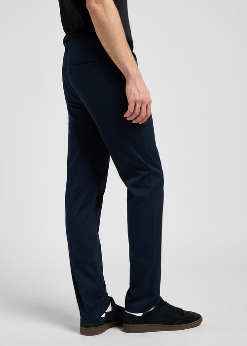 Meskie Spodnie Materialowe Lee Chino Rivet Navy - 112370606