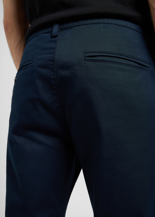Meskie Spodnie Materialowe Lee Chino Rivet Navy - 112370606