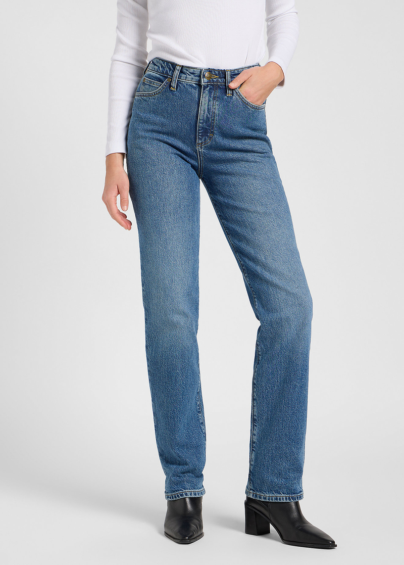 Damskie Spodnie Dzinsowe Lee June Rays Of Indigo - 112371090