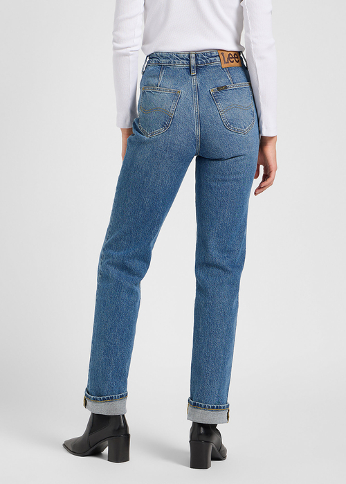 Damskie Spodnie Dzinsowe Lee June Rays Of Indigo - 112371090