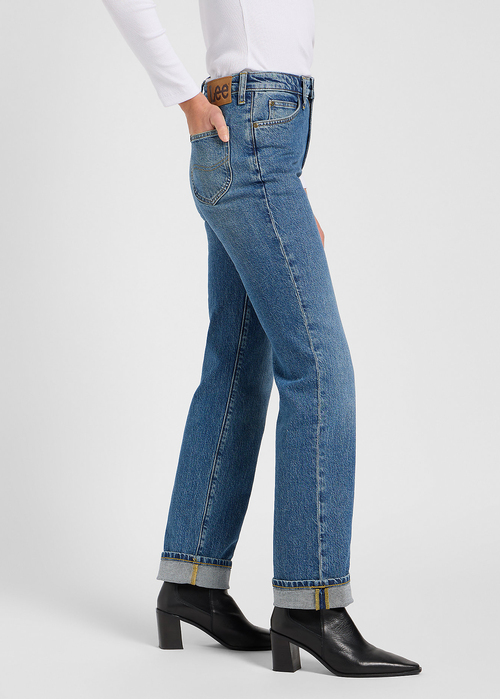 Damskie Spodnie Dzinsowe Lee June Rays Of Indigo - 112371090