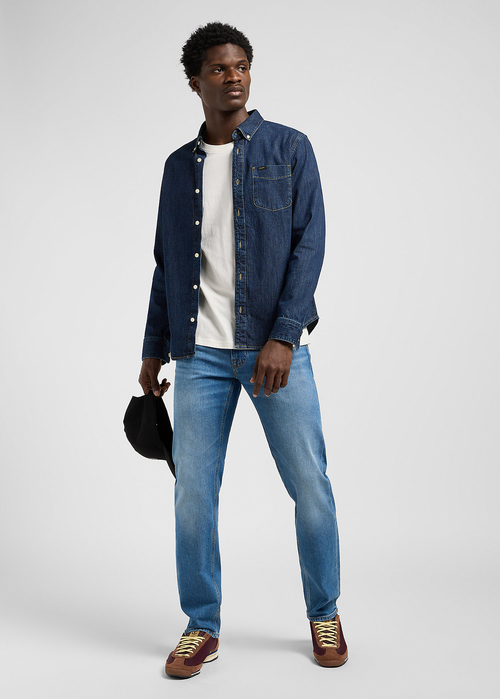 Meskie Spodnie Dzinsowe Lee Daren Zip Fly Denim Savant - 112370646