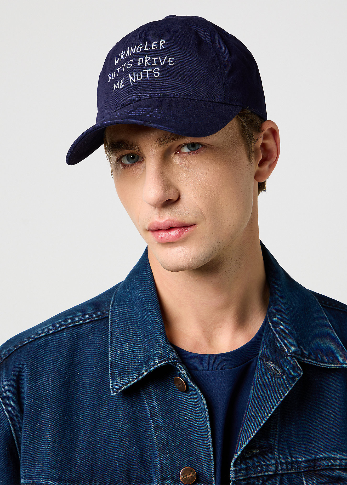 Czapka Z Daszkiem Wrangler Slogan Cap Dark Navy - 112372362