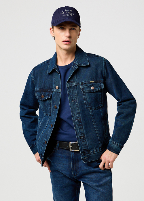 Czapka Z Daszkiem Wrangler Slogan Cap Dark Navy - 112372362