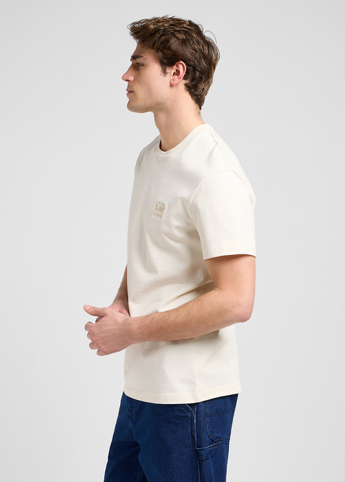 Meski T Shirt Lee Workwear Essential Tee Ecru - 112370486