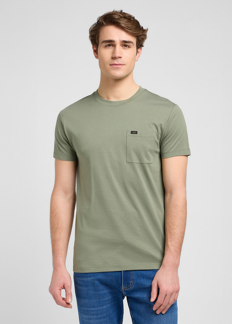 Meski T Shirt Lee Ultimate Pocket Tee Olive Stone - 112370494
