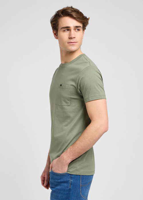 Meski T Shirt Lee Ultimate Pocket Tee Olive Stone - 112370494