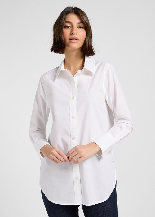 Damska Koszula Materialowa Lee Classic Shirt Bright White - 112370823