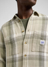Meska Koszula Materialowe Lee Worker Shirt 20 Oak Moss Plaid Check - 112371303