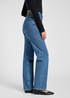 Damskie Spodnie Dzinsowe Lee Rider Classic Medium Blue - 112370910