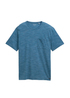 Meski T Shirt Tom Tailor Melange T Shirt Real Teal Blue Multi Inject - 1048082-38721