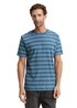 Meski T Shirt Mustang T Shirt Real Teal Yarn Dye Stripe - 1047810-38630