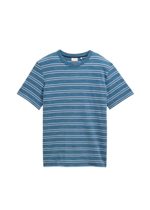 Meski T Shirt Mustang T Shirt Real Teal Yarn Dye Stripe - 1047810-38630