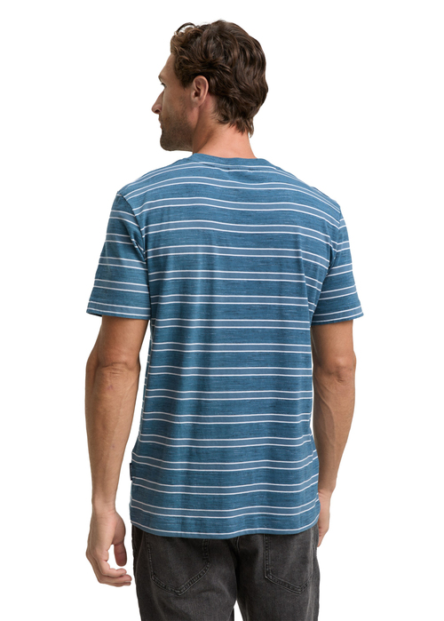 Meski T Shirt Mustang T Shirt Real Teal Yarn Dye Stripe - 1047810-38630