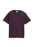 Meski T Shirt Mustang T Shirt Navy Yarn Dye Stripe - 1047810-38628
