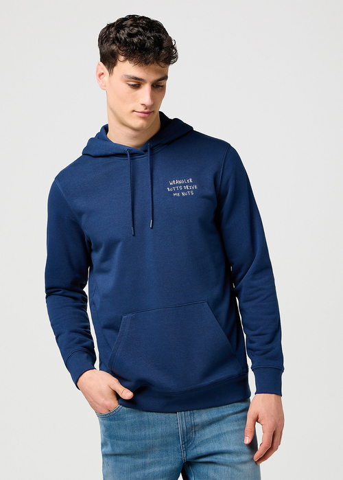Wrangler Embroidery Hoodie - Navy 112371521 