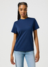 Damski T Shirt Wrangler Sign Off Tee Dark Navy - 112356454