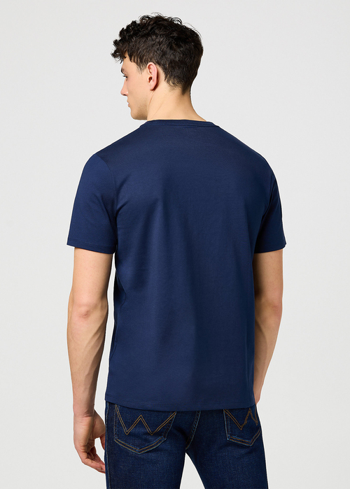 Meski T Shirt Wrangler Small Graphic Tee Navy - 112371471