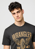 Meski T Shirt Wrangler Americana Tee Faded Black - 112371478