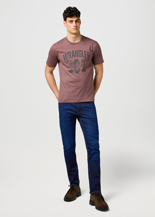 Meskie Spodnie Dzinsowe Wrangler Greensboro Rustic Navy - 112370720