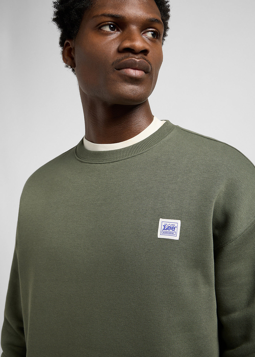Lee Workwear Relaxed Sweatshirt Oak Moss - 112372311