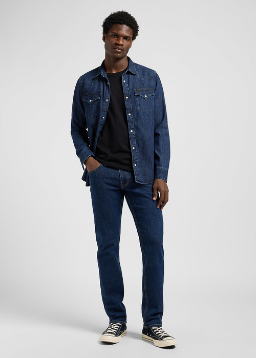 Meskie Spodnie Dzinsowe Lee Daren Dark Ocean - 112370642