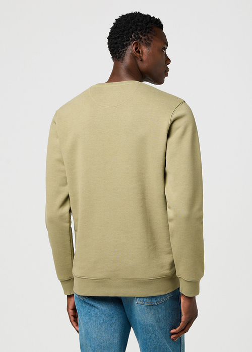 Mska Bluza Wrangler Sign Off Crew Aloe - 112371463