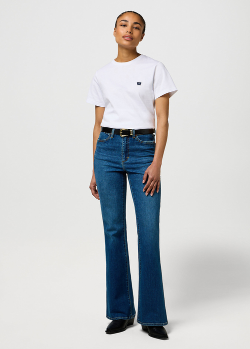 Damskie Spodnie Dzinsowe Wrangler Montana Yosemite - 112371140