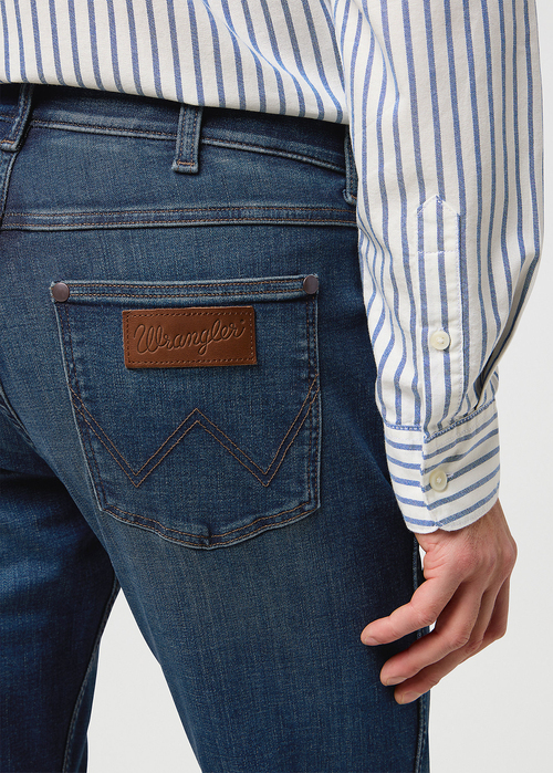 Mskie Spodnie Dinsowe Wrangler Greensboro Marine Tint - 112371009