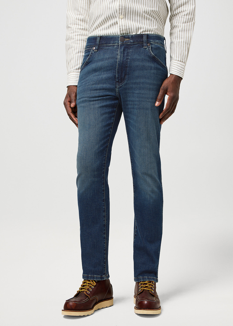 Meskie Spodnie Dzinsowe Wrangler Larston Marine Tint - 112371025