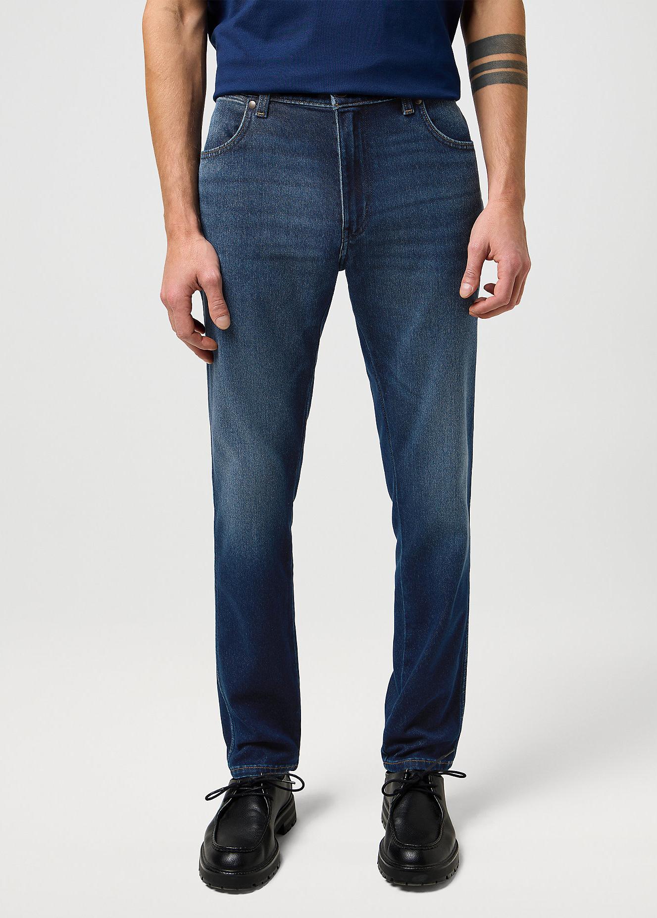 Meskie Spodnie Dzinsowe Wrangler River Fog - 112370922