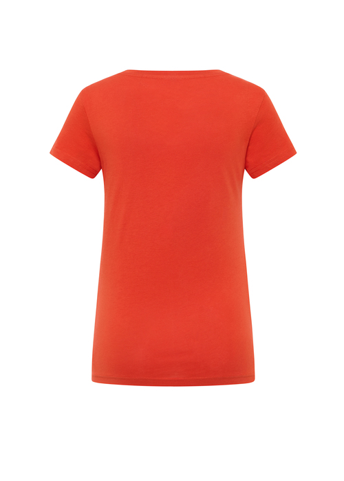 Damski T Shirt Mustang Loa Red Clay - 1016508-7116