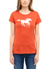 Damski T Shirt Mustang Loa Red Clay - 1016508-7116