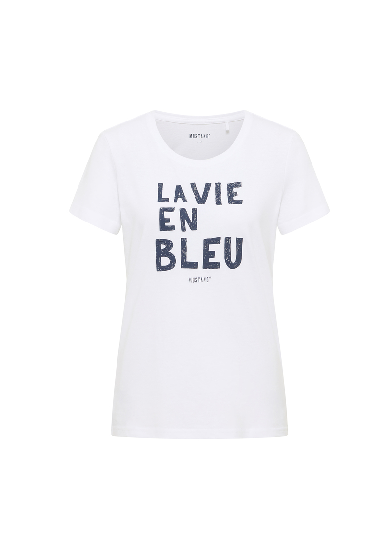 Damski T Shirt Mustang Alma General White - 1016518-2045
