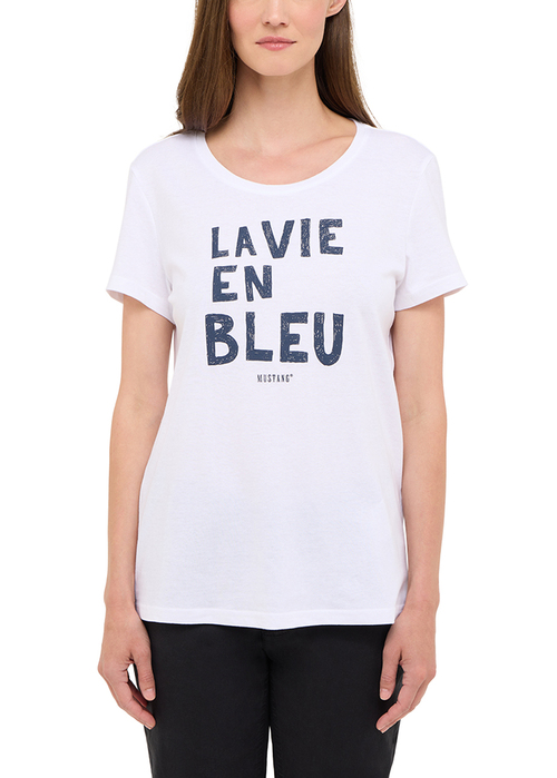 Damski T Shirt Mustang Alma General White - 1016518-2045