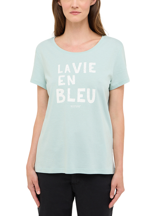 Damski T Shirt Mustang Alma Blue Haze - 1016518-5069