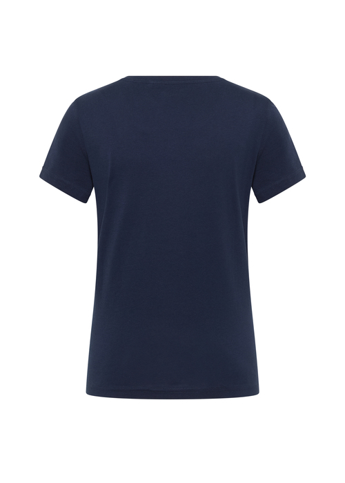 Damski T Shirt Mustang Alma Navy Blazer - 1016518-5324