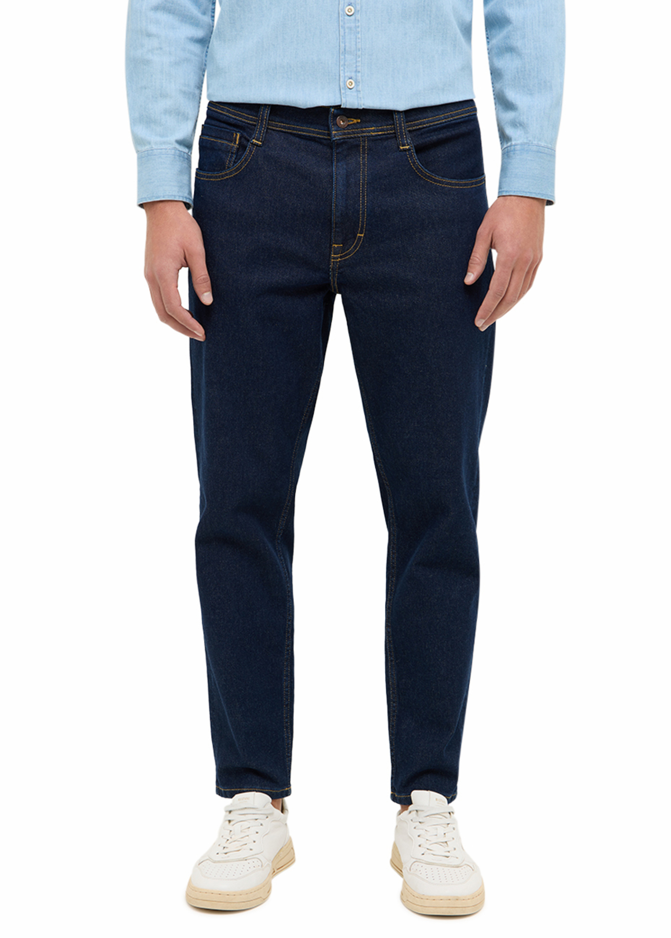 Mskie Spodnie Dinsowe Mustang Denver Tapered Denim Blue - 1016808-5000-940
