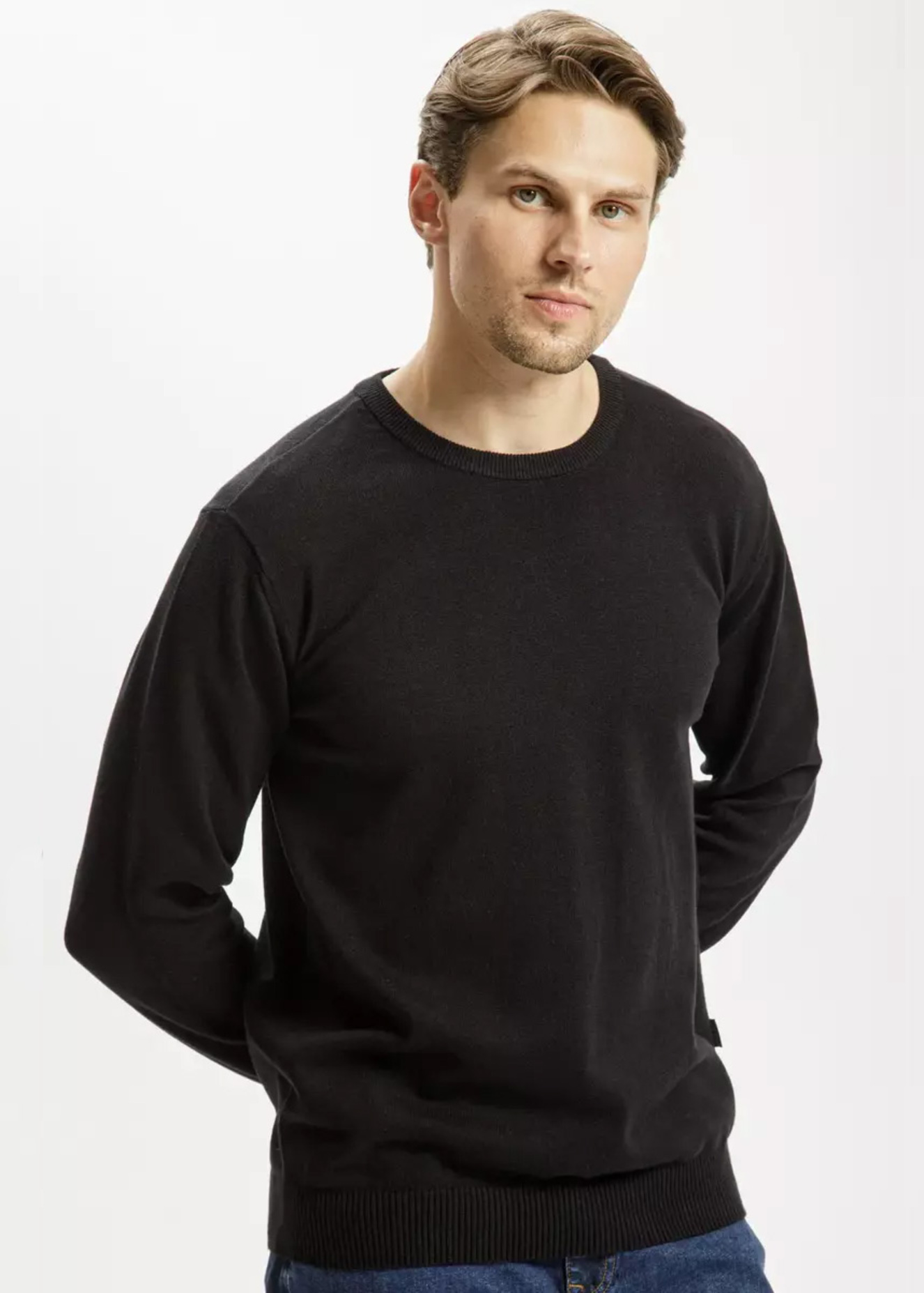 Meski Sweter Czarny Sweterek Cross Jeans - 34228-020