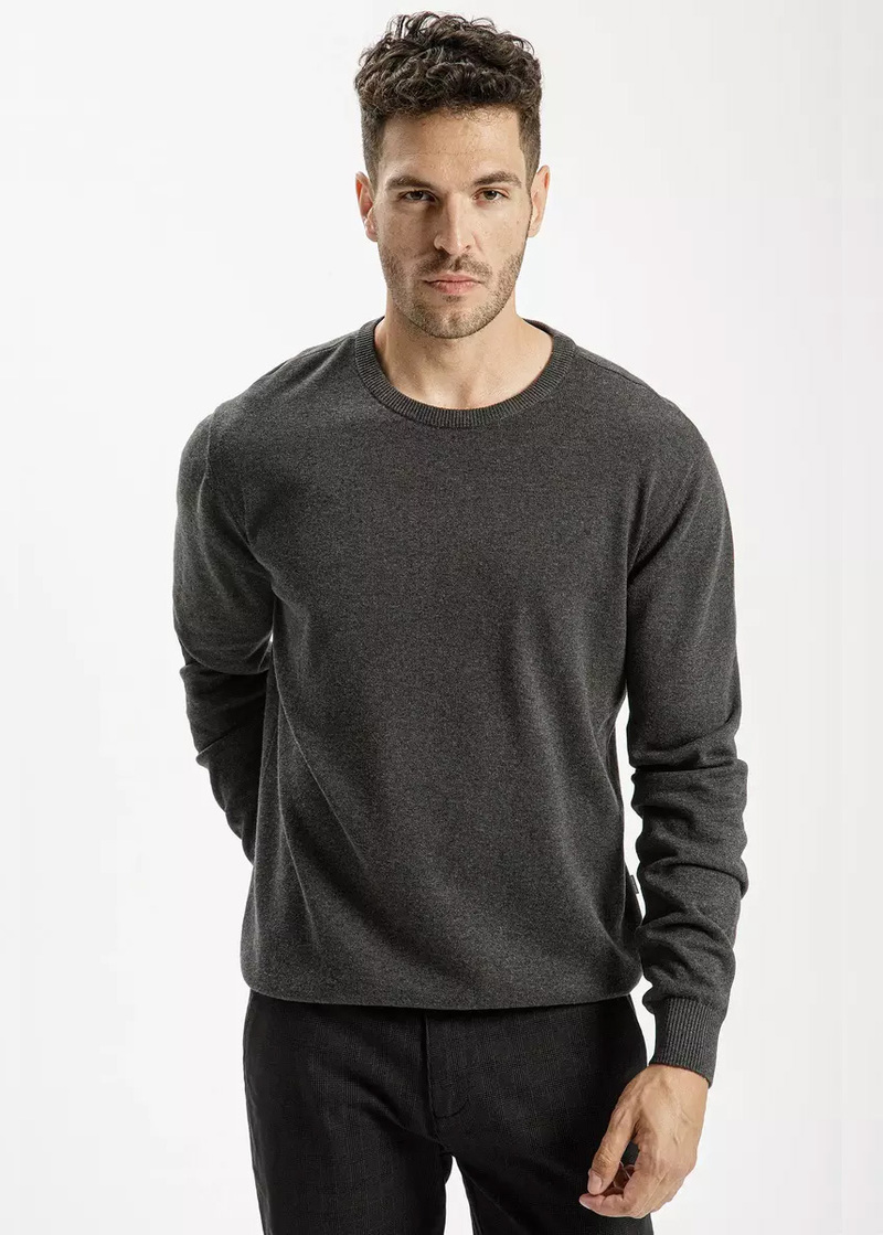 Meski Sweter Szary Mski Sweterek Cross Jeans - 34228-021