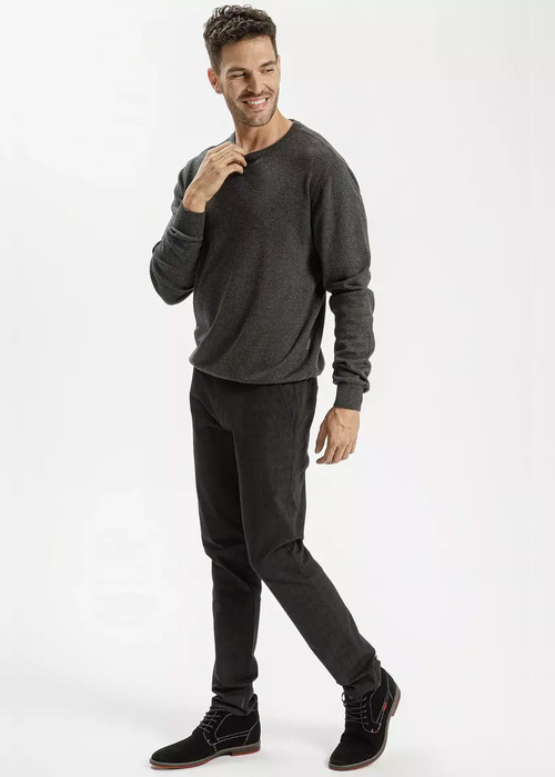 Meski Sweter Szary Mski Sweterek Cross Jeans - 34228-021