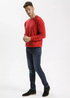 Czerwony Sweter Cross Jeans Basic - 34228-529