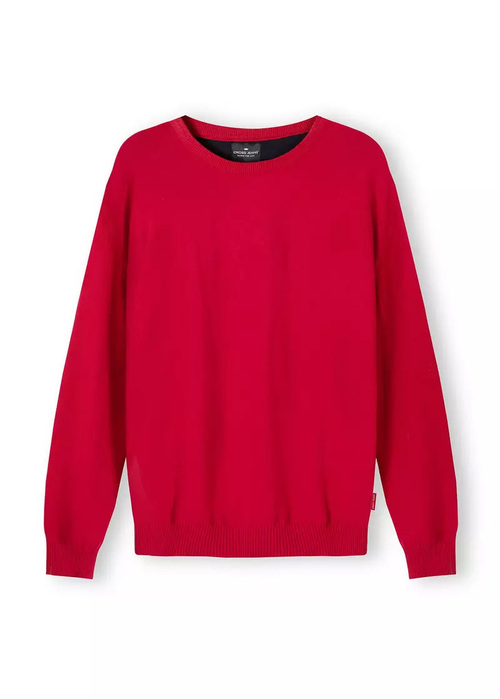 Meski Sweter Czerwony Sweter Cross Jeans Basic - 34228-529