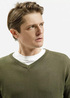 Meski Sweter Zielony Sweter Cross Jeans W Serek - 34229-002